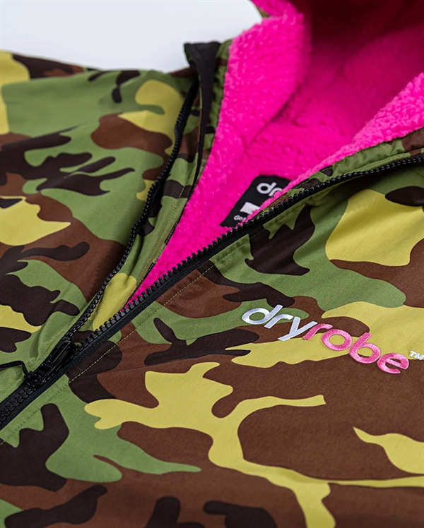 Dryrobe Advance Long Sleeve - Camo/Pink